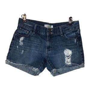 Decree Distressed Denim Shorts Size 7